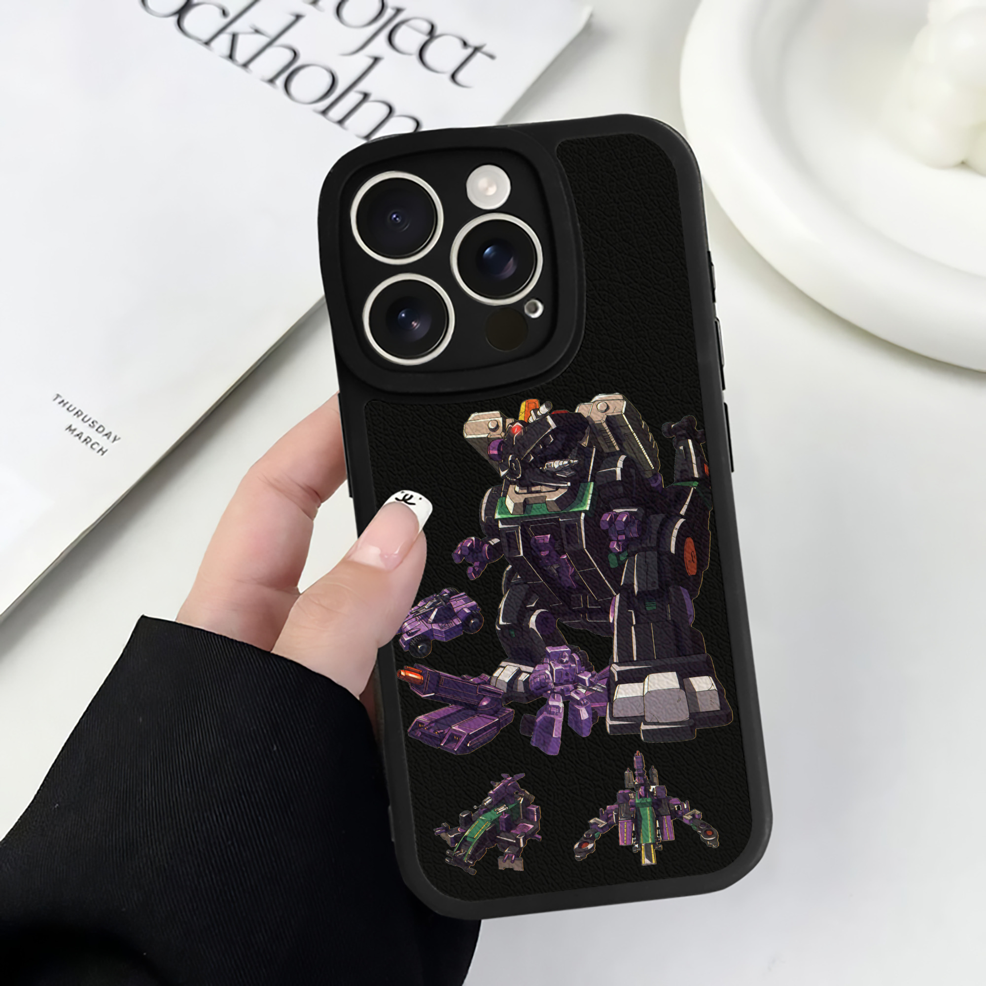 （画像用）  【iPhone 16シリーズ対応】シリコンスマホケース（レザー調） 材質：シリコン